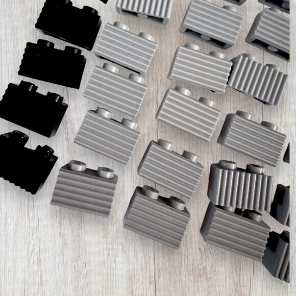 LEGO Grooves Masonry 1x2 1x4 Curved Slopes 15068 2877 98283 56734 Bulk Lot - Picture 6 of 11